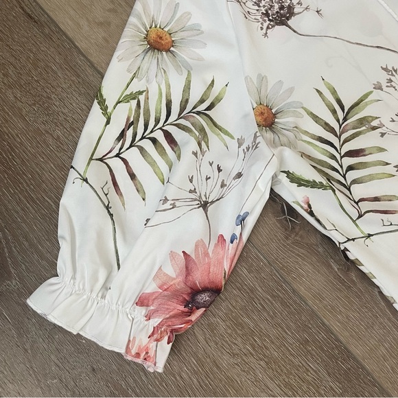 NWT White Floral Maxi Dress Women’s Size XL from Cherieday - Picture 4 of 12